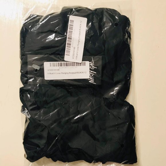 Plunging Tie Bodysuit with Medium Bottom Coverage - Picture 8 of 8